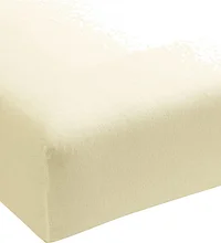 FORMESSE | Jersey-Spannleintuch "Bella Donna" 180/200 cm - 200/220 cm (Weiss) | beige